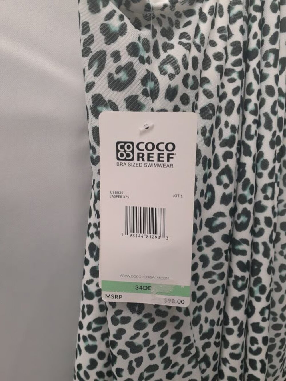 Coco Reef Swimsuit top 34DD ORG $98 (RackT3) - Picture 3 of 3